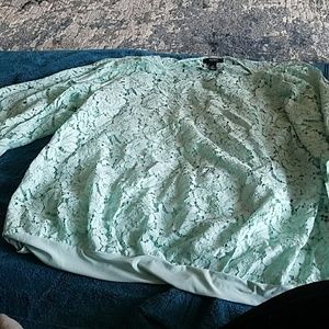 Mint green soring/office top